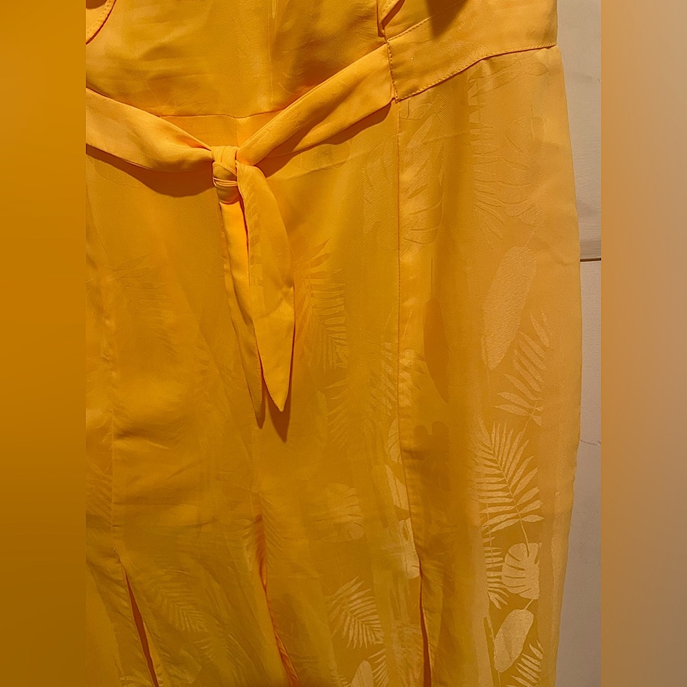 Guess Ruffled Yellow Jumpsuit - Picture 6 of 6